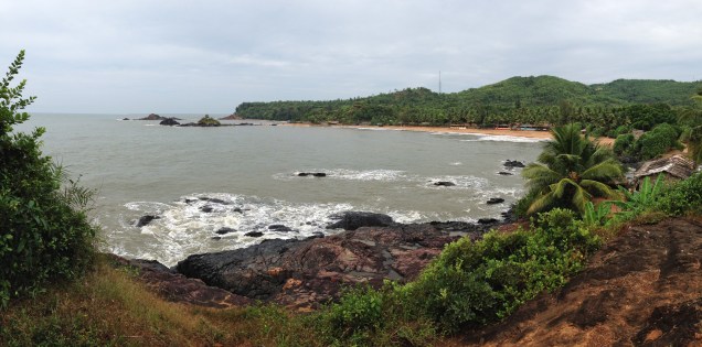 View of Om Beach from south headland