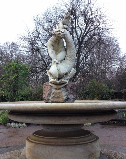 One of my favourite statues in London: the boy and the dolphin in Hyde Park. This piece makes an appearance in Mary Poppins (the first book).