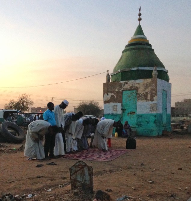Evening prayer at Hamid El Nil, Omdurman