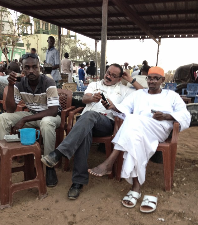 Tea after Sufi worship at Hamid El Nil, Omdurman