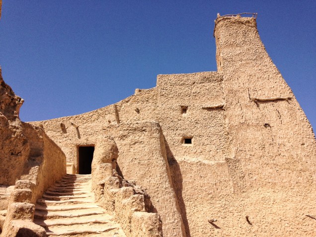 This mosque on the northern edge of the Shali, Siwa Oasis, is beautifully restored. It was completed in 1203 and is the oldest existing mosque built of kersheef.