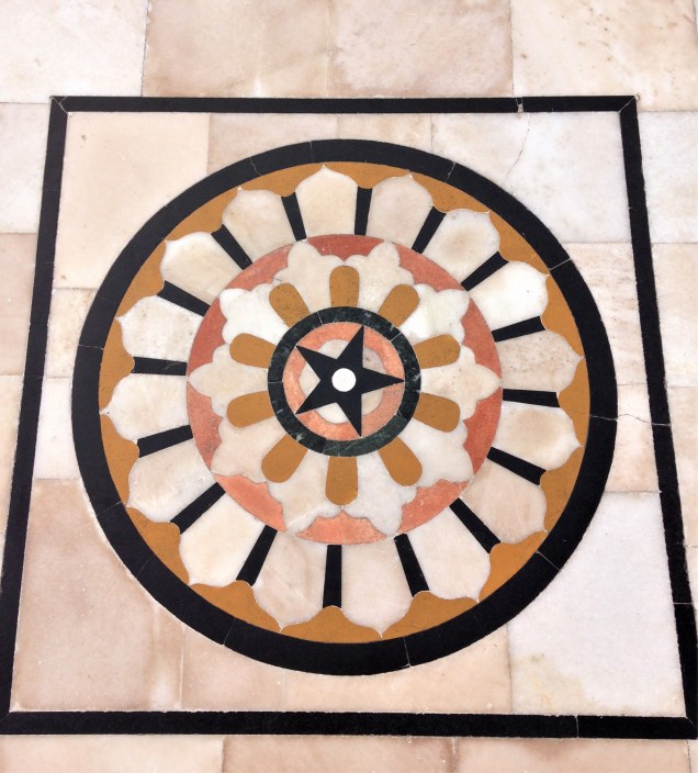 Floor mosaic at Gurudwara Bangla Sahib, New Delhi