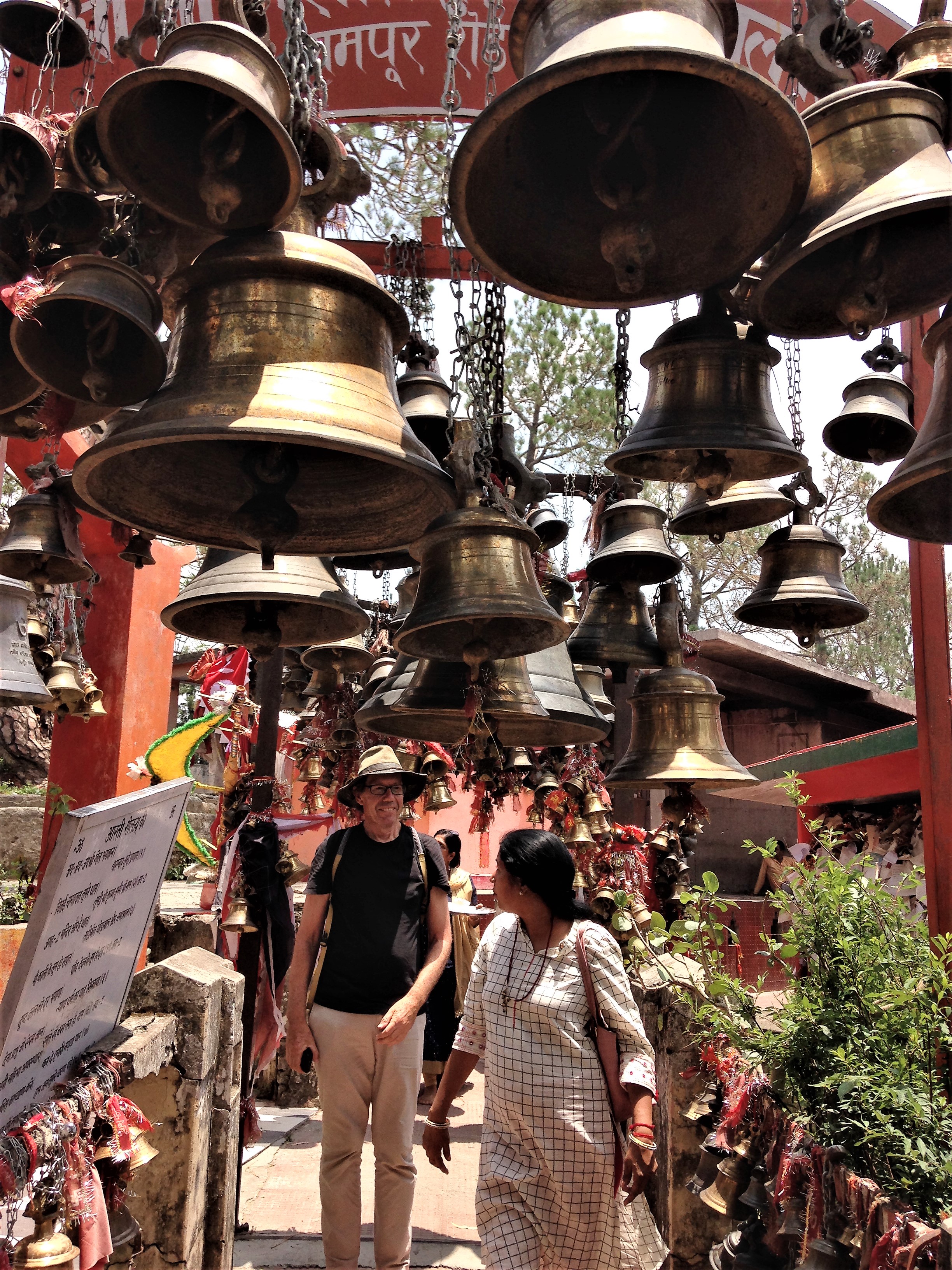 Alan at the Chitai Golu Devta Temple, Almora, Uttarakhand