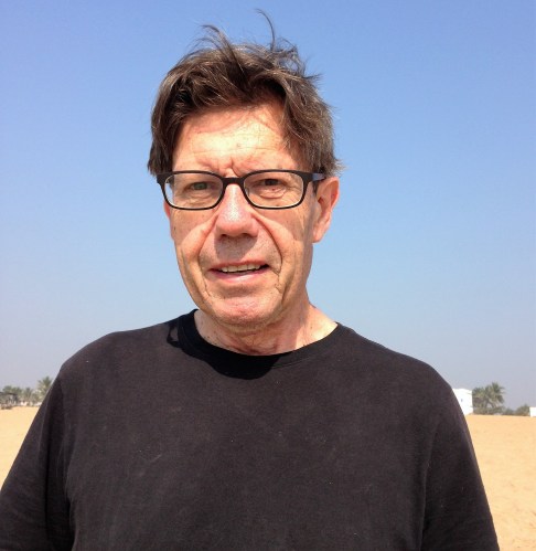 Alan with his new haircut, on the beach in Puri, Odisha